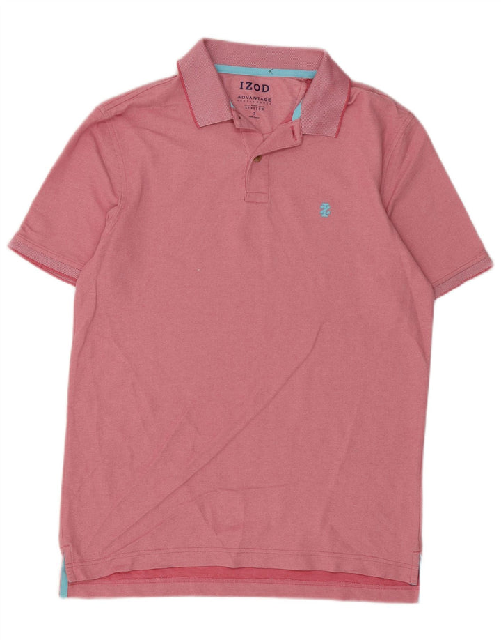 IZOD Herren-Poloshirt, Größe S, rosa, Baumwolle