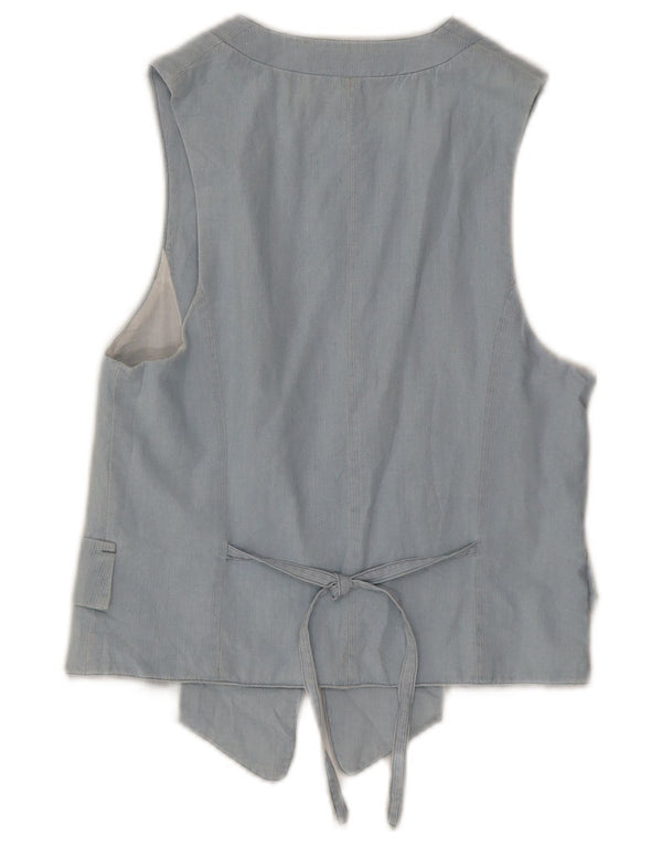 Zara Damen OPEN Weste UK 10 Small Blau