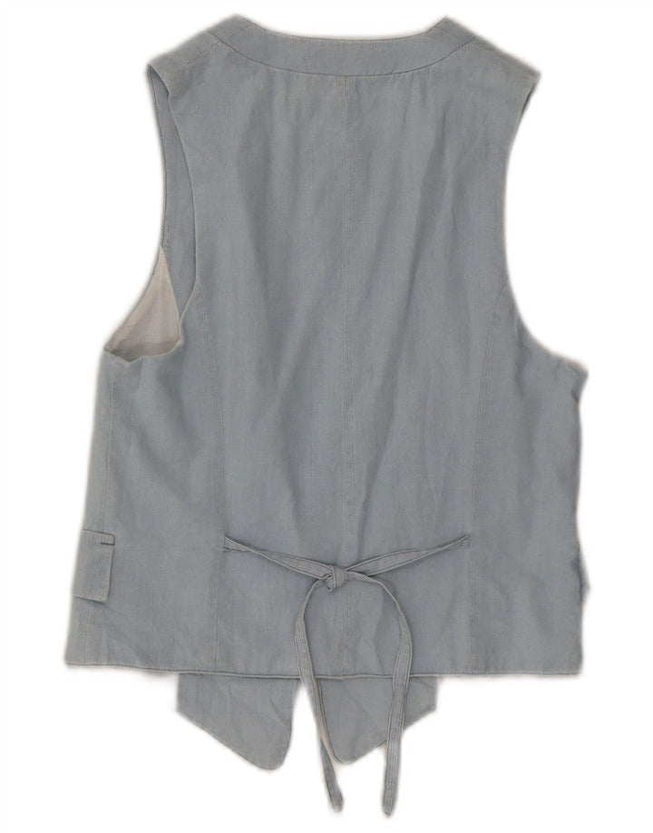 Zara Damen OPEN Weste UK 10 Small Blau