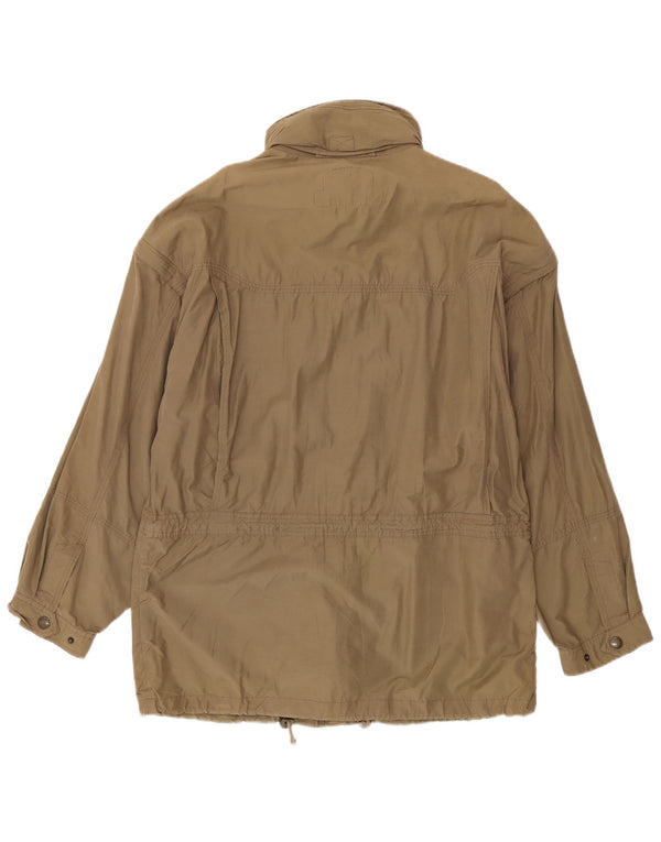 Camel Active Mens Hooded Utility Jacket EU 50 Large Khaki Cotton