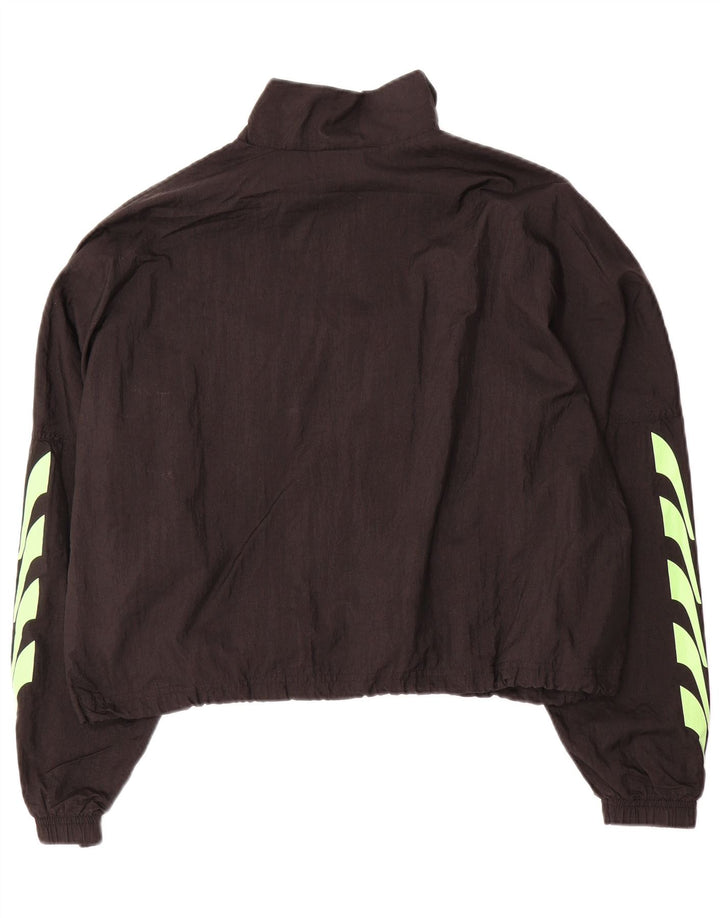 PUMA Damen Crop Graphic Übergroße Trainingsjacke, Gr. 16, Schwarz