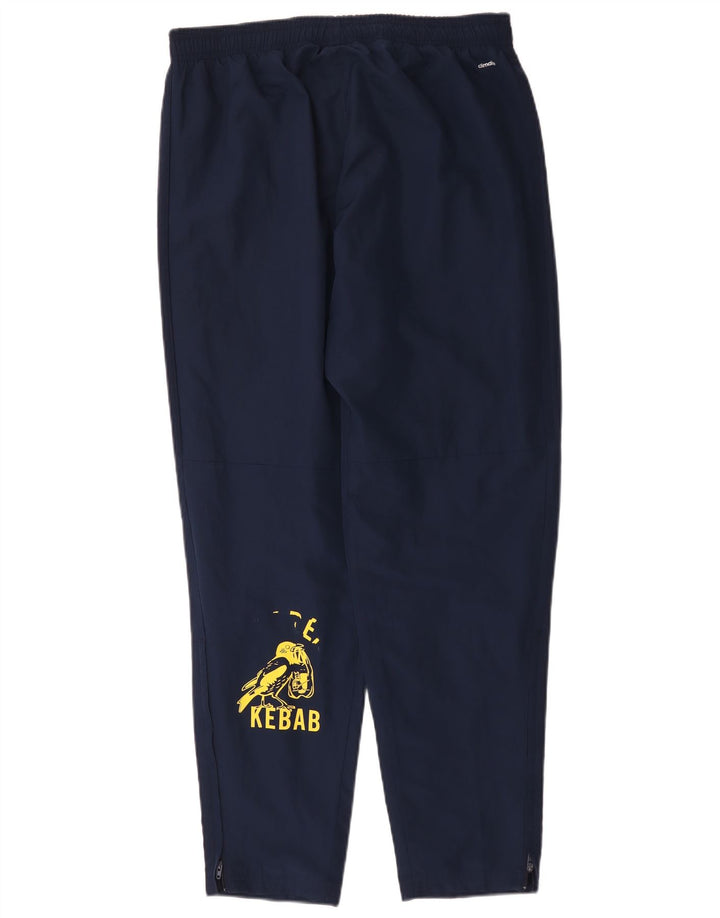 Adidas Herren-Trainingshose mit Grafik, groß, marineblau, Polyester