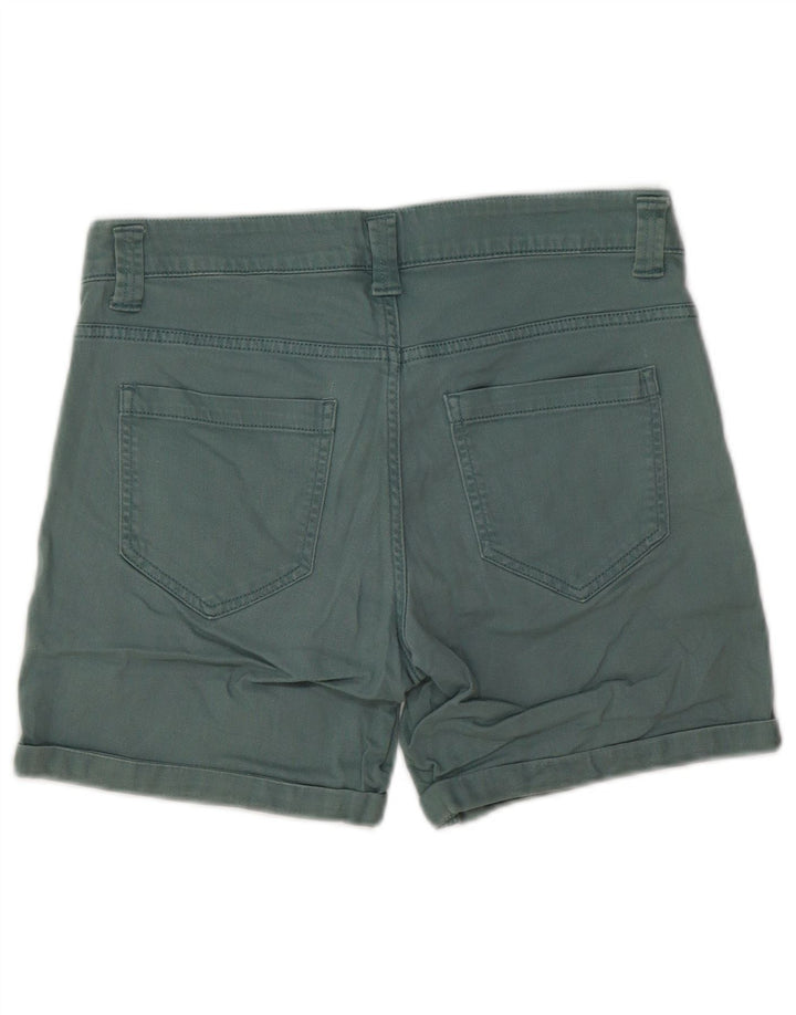 BENETTON Damen Jeansshorts W32 Large Grün