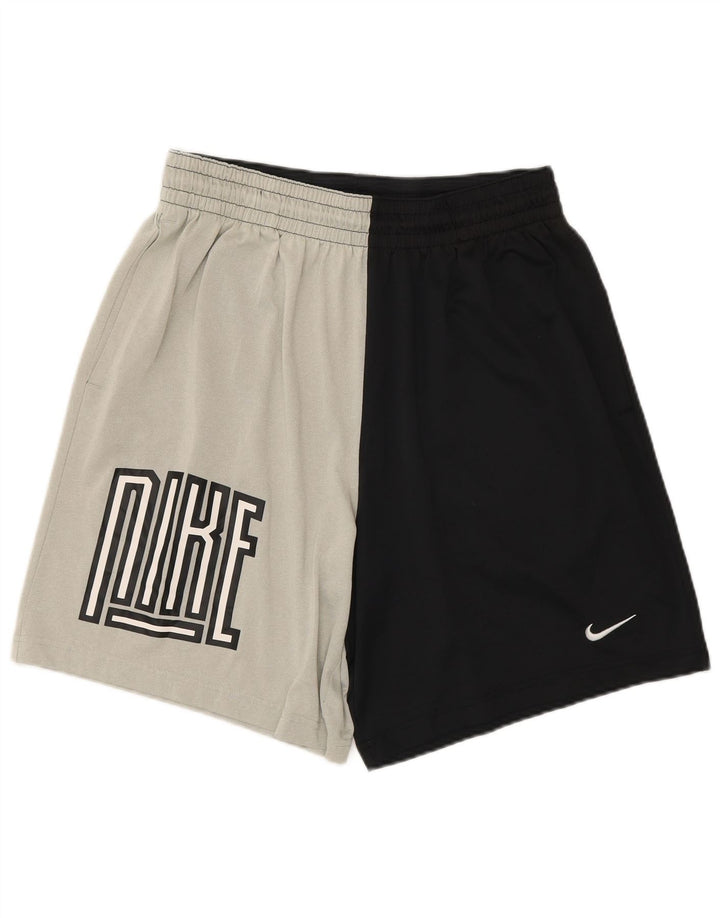 Nike Herren Dri Fit Graphic Sportshorts, groß, schwarzes Farbblock-Polyester
