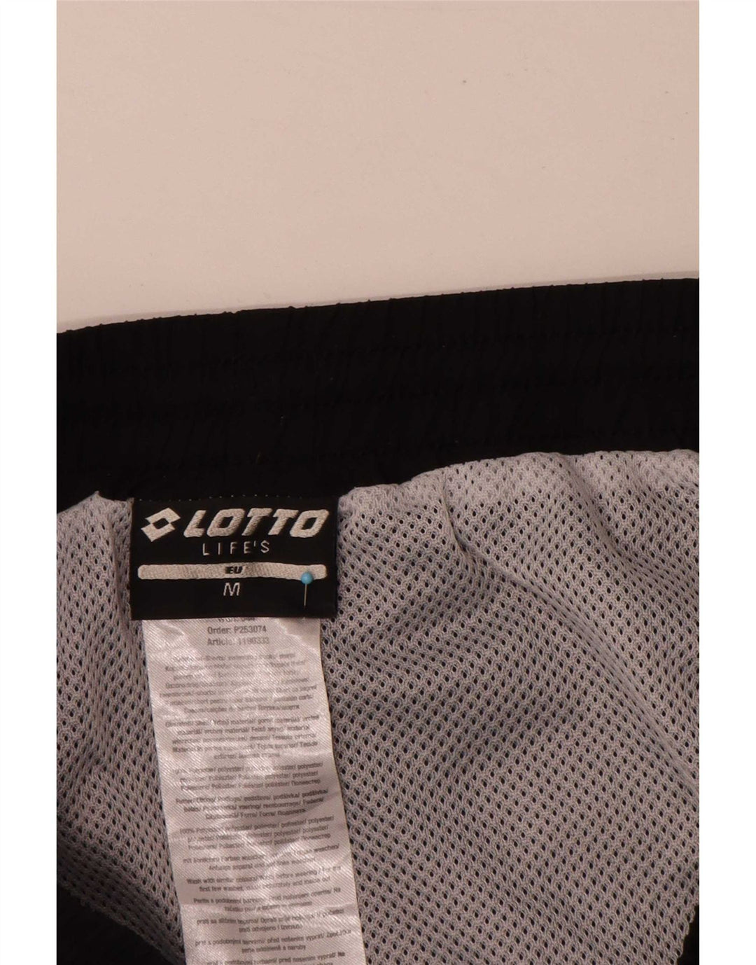 Lotto Herren Graphic Sport Shorts Medium Schwarz Polyester Sport