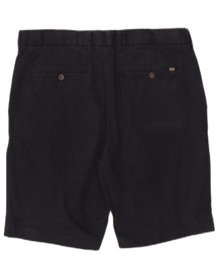 Marks & Spencer Herren-Chinoshorts W36, Größe L, Marineblau, Baumwolle