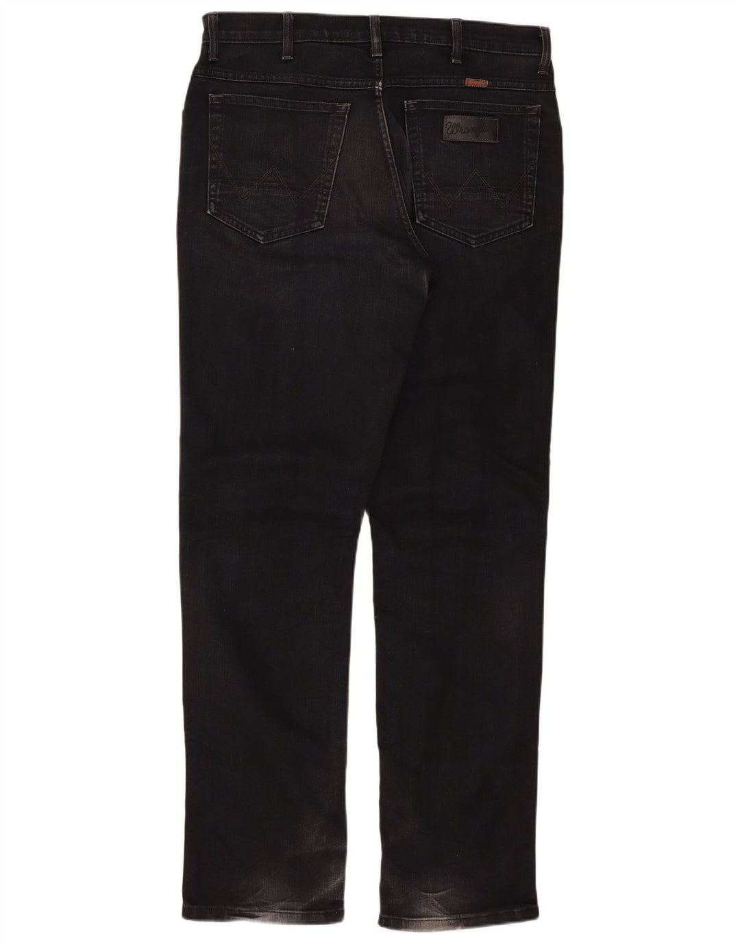 Wrangler Herren Texas Stretch Straight Jeans W36 L34 Schwarze Baumwolle