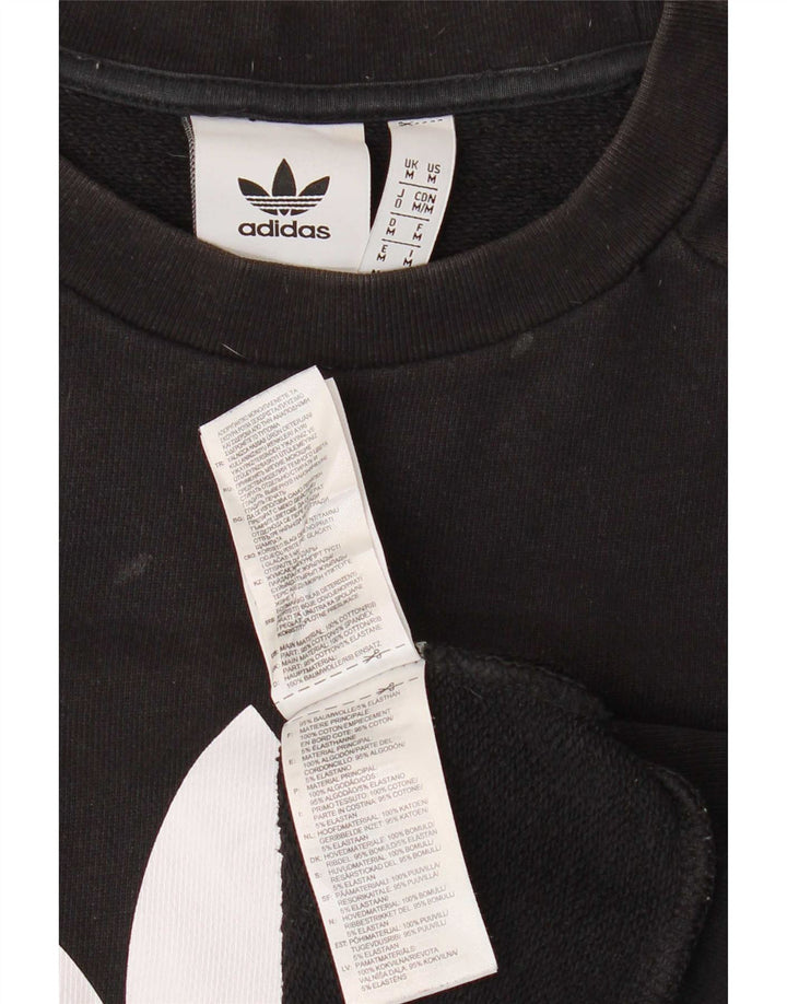 Adidas Herren Grafik-Sweatshirt-Pullover, mittelschwarz, Baumwolle