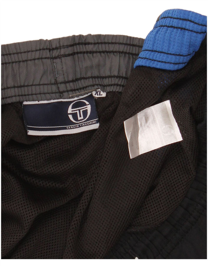 SERGIO TACCHINI Herren Badeshorts XL Schwarz Colourblock Polyester
