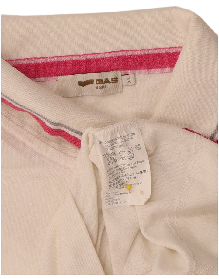 Gas Herren Poloshirt XL Weiße Baumwolle