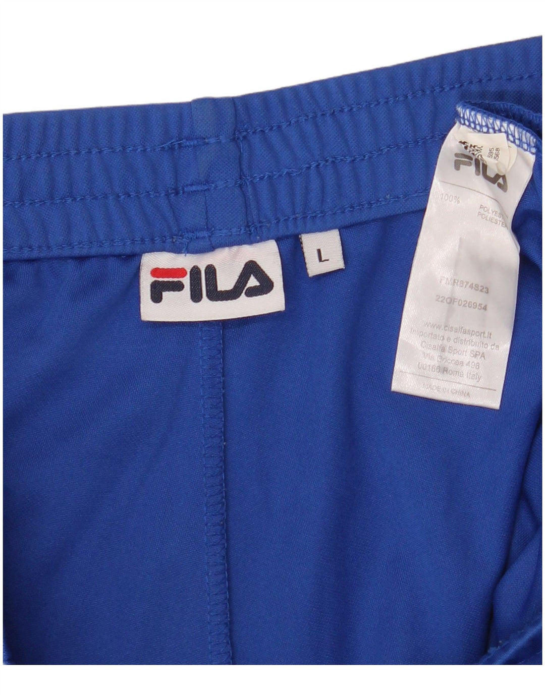 FILA Herren Sportshorts mit Grafik, groß, blau, Polyester