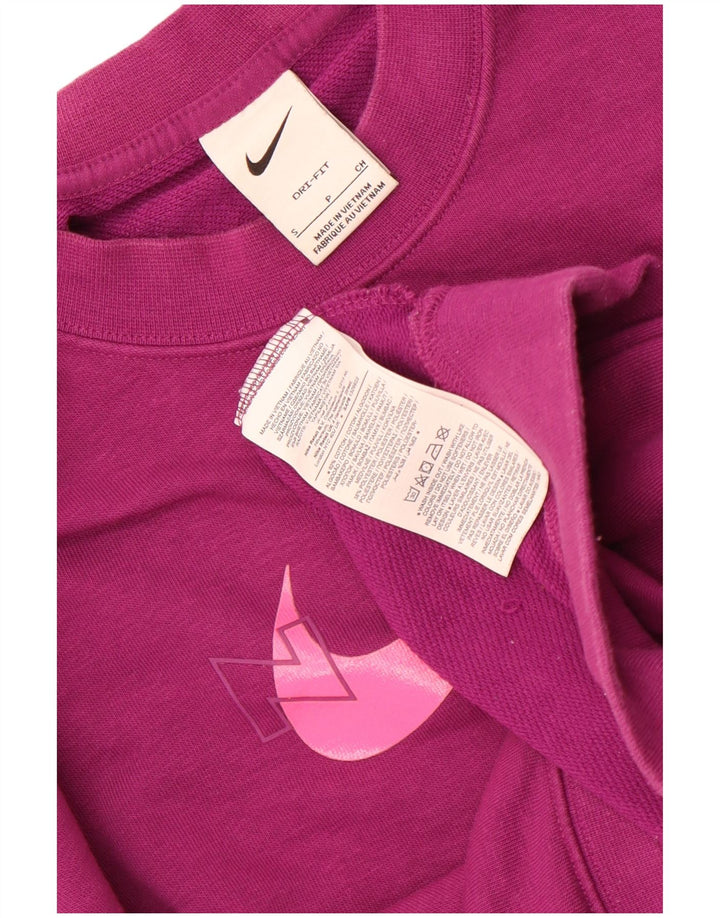 Nike Damen-Sweatshirt mit Dri-Fit-Grafik, übergroß, Gr. 10, Lila