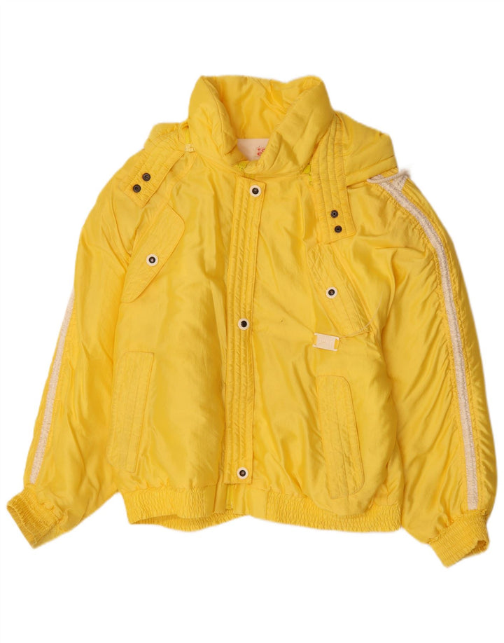 Silvy Womens Graphic Übergroße Skijacke IT 48 XL Gelb Polyester