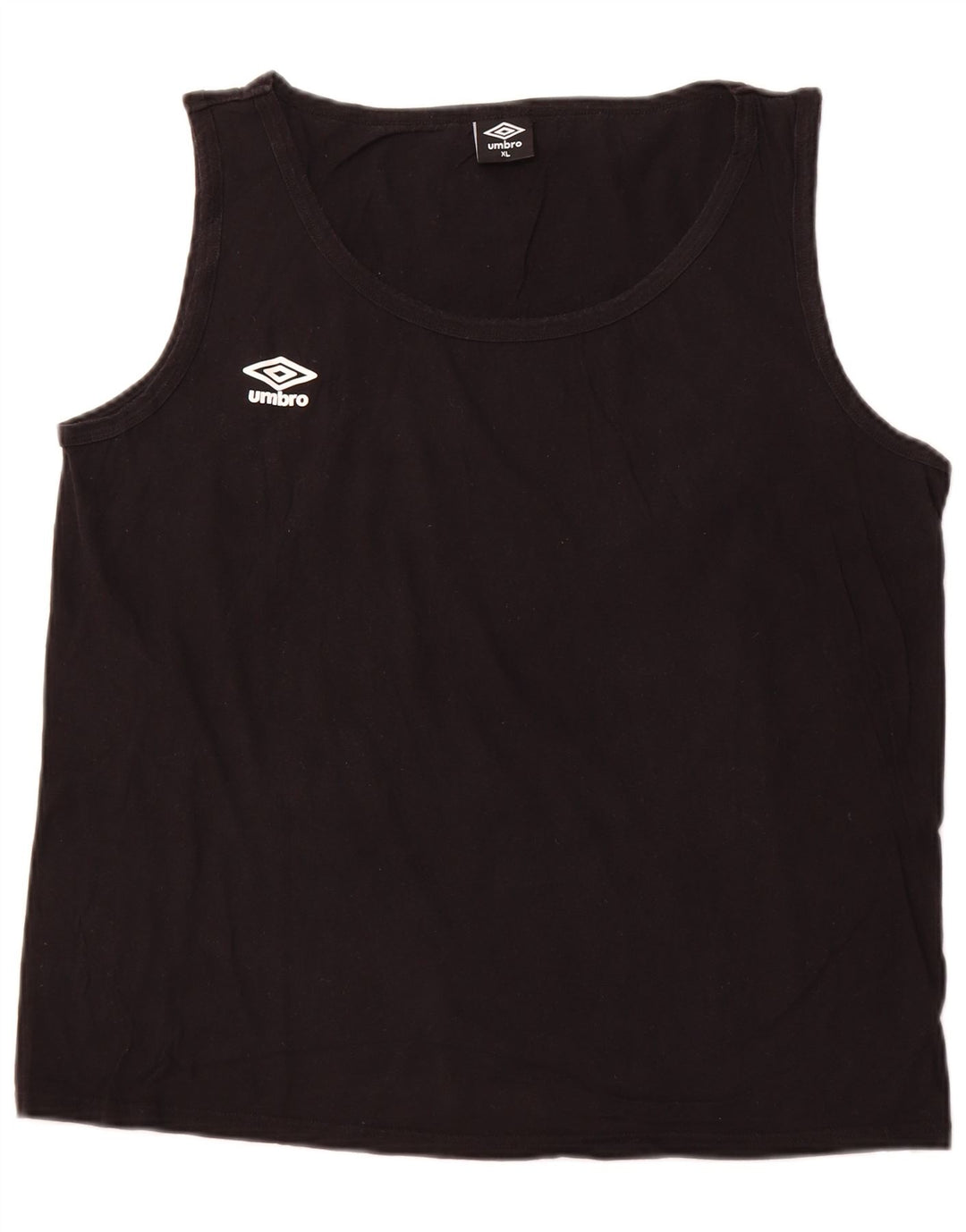 UMBRO Damen Weste Top UK 18 XL Schwarz Baumwolle