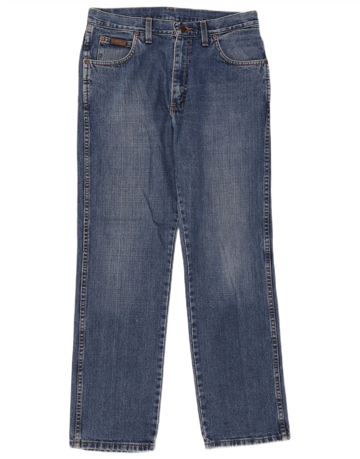 Wrangler Herren Texas Straight Jeans W32 L30 Blaue Baumwolle
