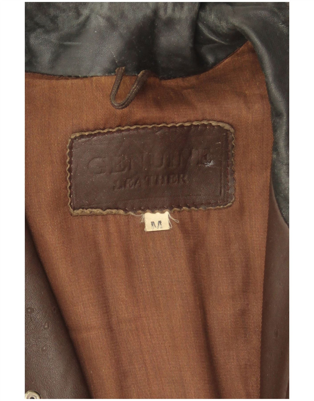 Vintage Herren Lederjacke UK 38 Mittelbraunes Leder
