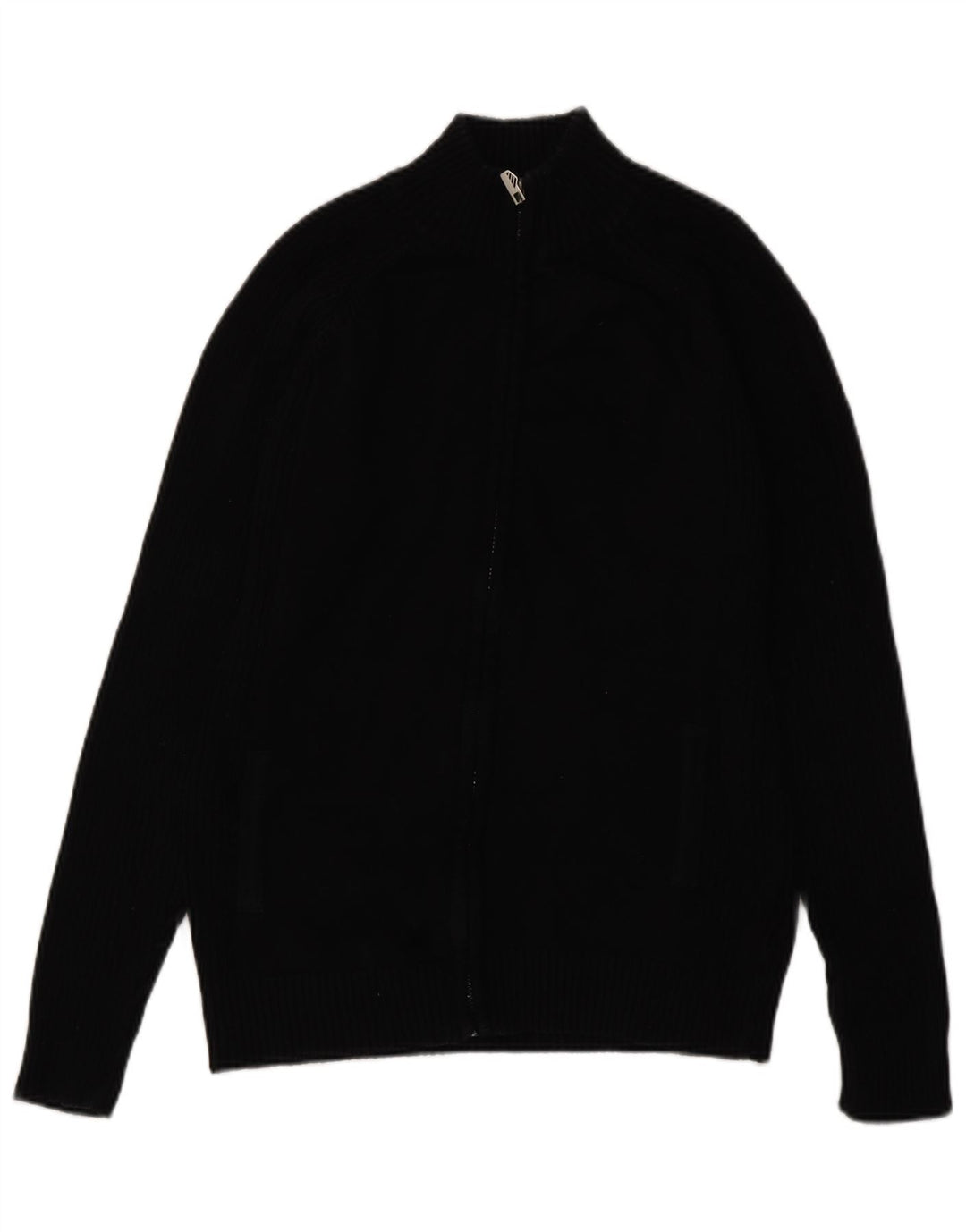 Zara Herren-Cardigan-Pullover, groß, Schwarz