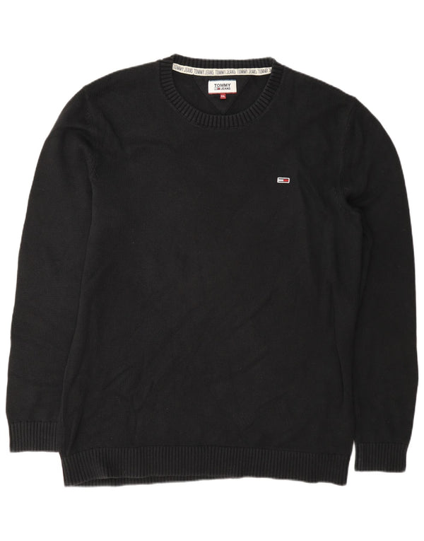 Tommy Hilfiger Herren-Pullover mit Rundhalsausschnitt, 2XL, Marineblau, Baumwolle