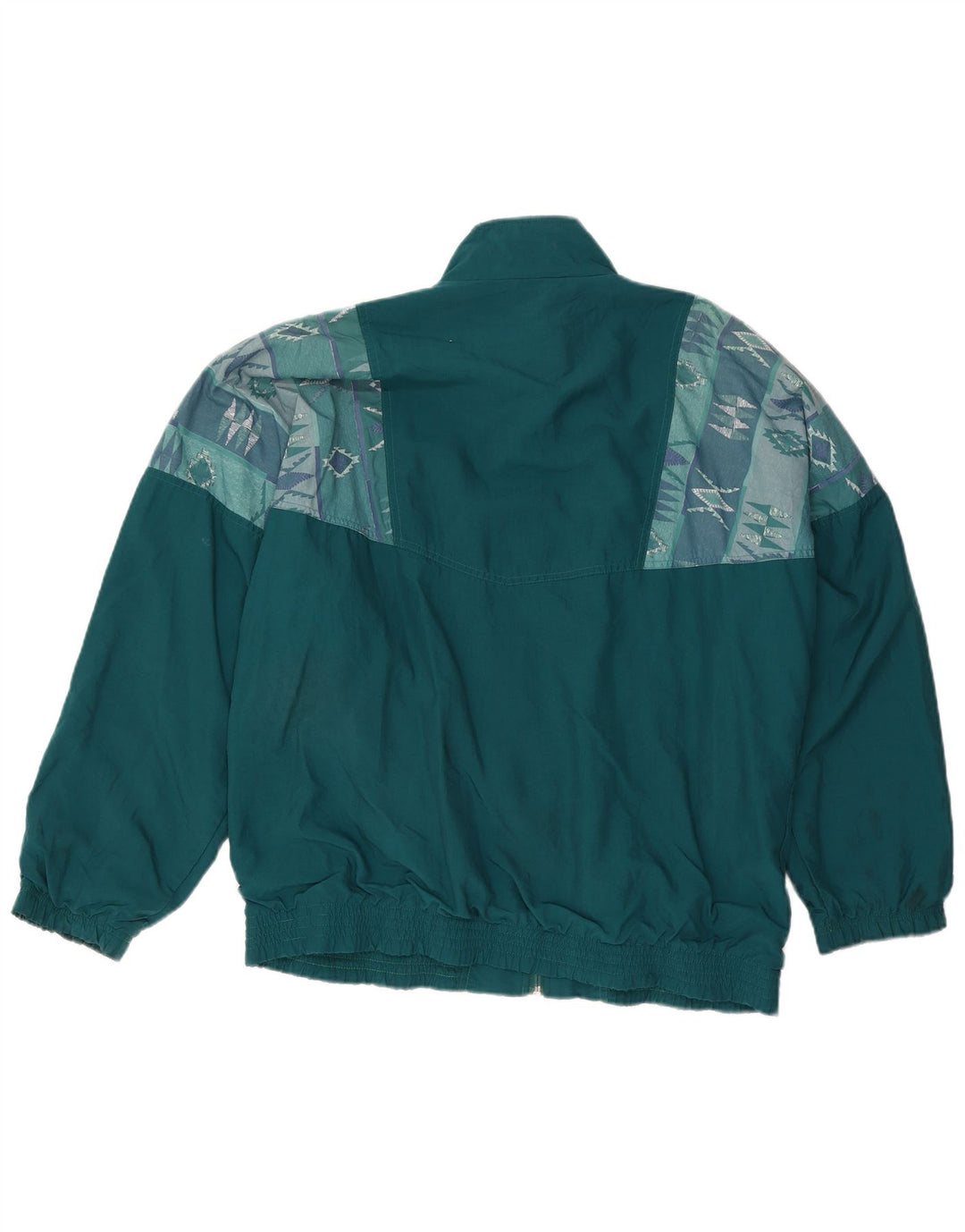 Jean Leduc Herren-Trainingsanzug, Oberteil, Jacke, XL, grün, geometrisch, Polyester