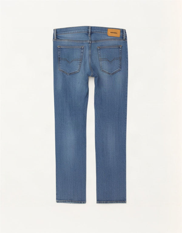 Diesel Damen D-Mihtry Straight Jeans W32 L30 Blaue Baumwolle