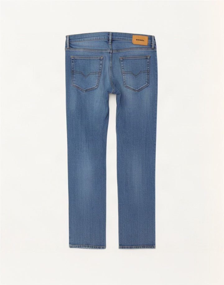 Diesel Damen D-Mihtry Straight Jeans W32 L30 Blaue Baumwolle