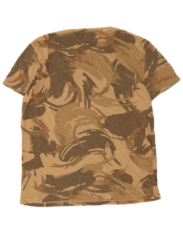 Polo Ralph Lauren Herren T-Shirt Top Large Braun Camouflage