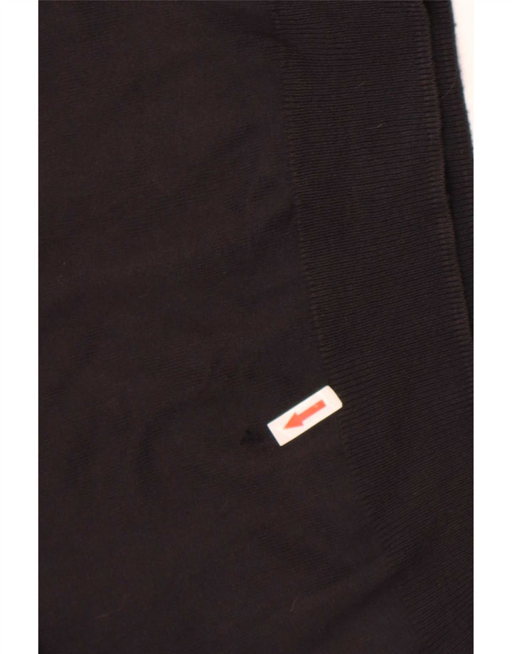 Zara Herren-Pullover, reguläre Passform, Rundhalsausschnitt, Größe L, Braun