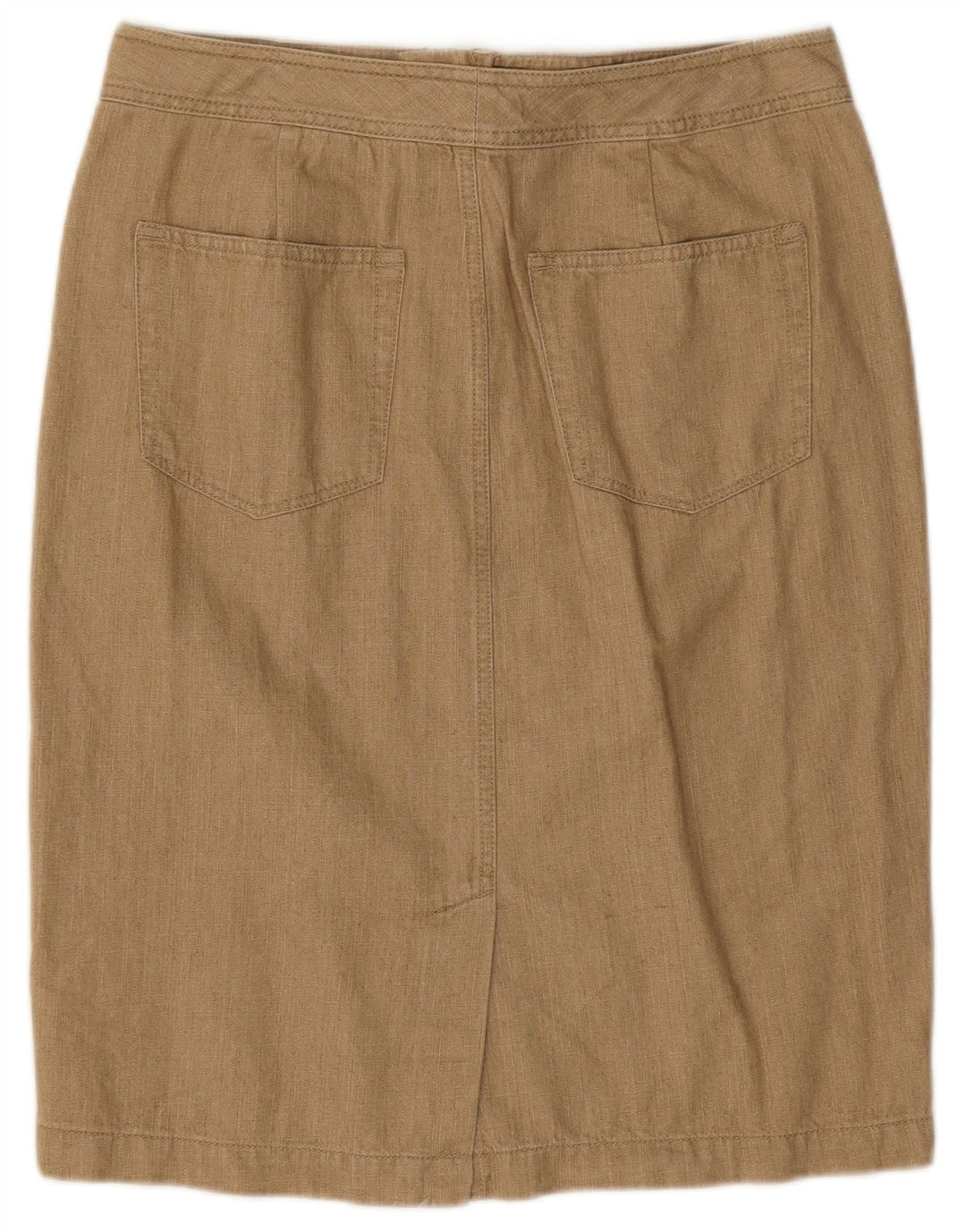 RALPH LAUREN Damen Bleistiftrock US 4 Small W30 Beige Baumwolle