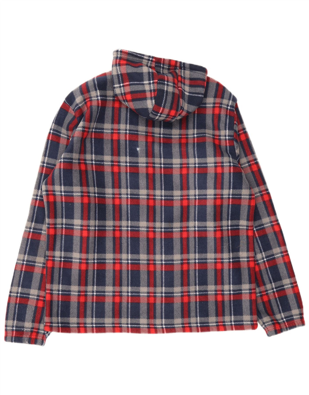 Toptex Herren-Fleecejacke mit Kapuze, UK 54/56, groß, mehrfarbig, kariert