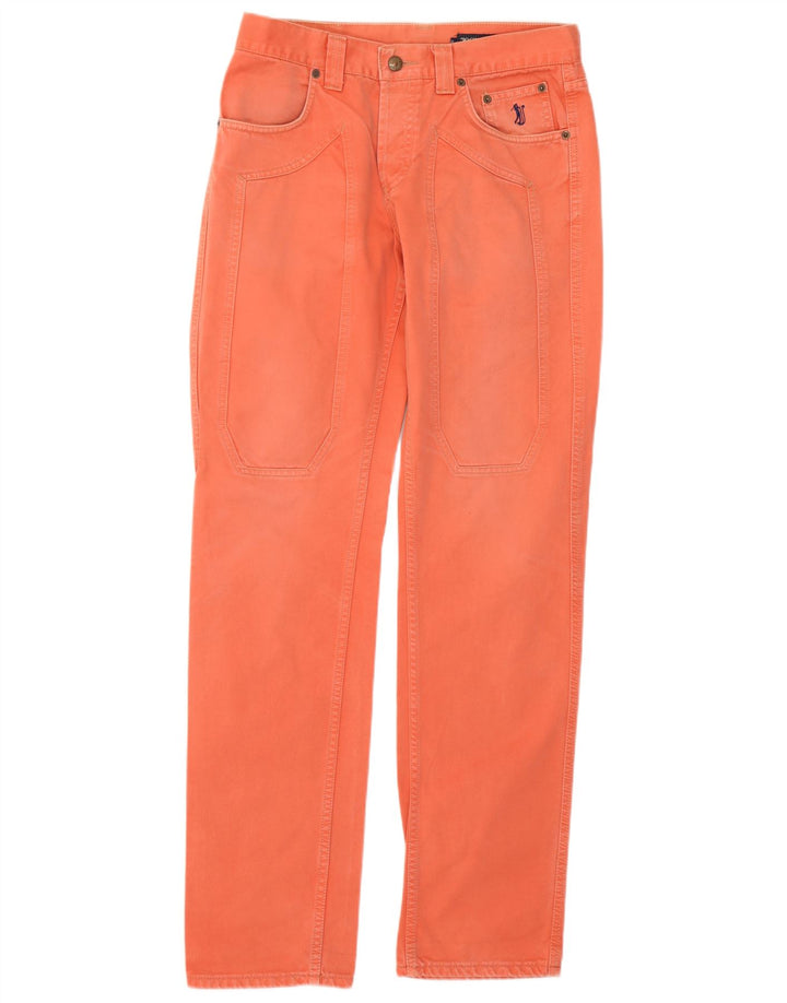 Jeckerson Herren Straight Jeans W32 L33 Orange Baumwolle