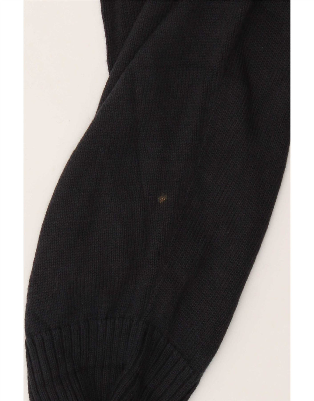 Marks & Spencer Herren-Pullover mit Reißverschluss am Hals, mittelmarineblaue Baumwolle