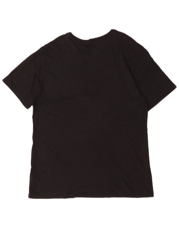 Nike Herren-T-Shirt mit Grafik, XL, schwarze Baumwolle