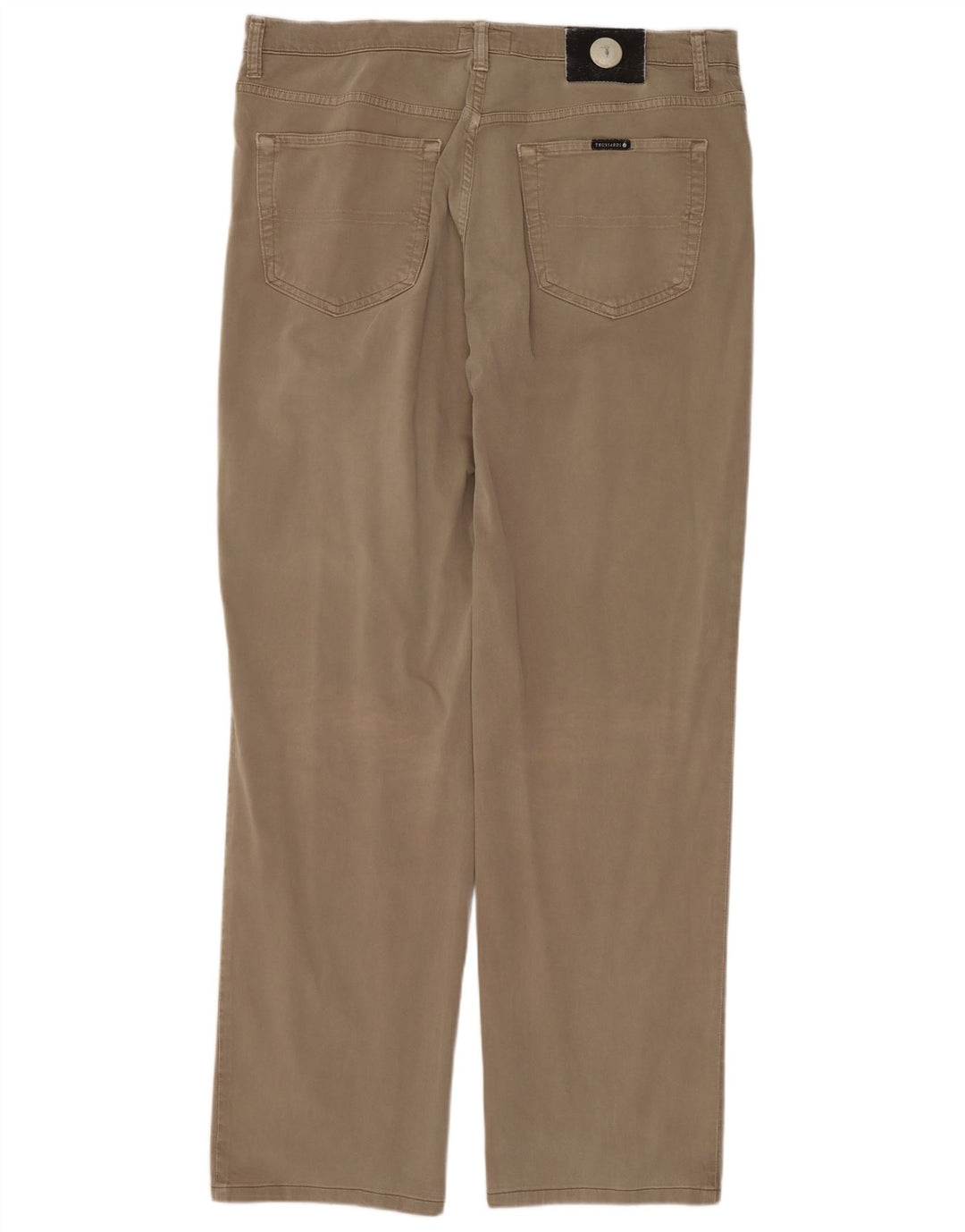 Trussardi Herren-Freizeithose, gerade, W38, L32, Beige, Baumwolle