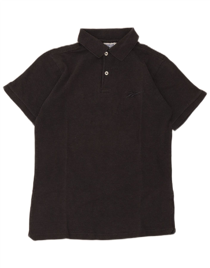 Reebok Herren Poloshirt Small Schwarz Baumwolle