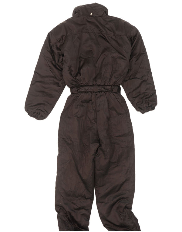 Vintage Damen Skioverall IT 46 Large Schwarz