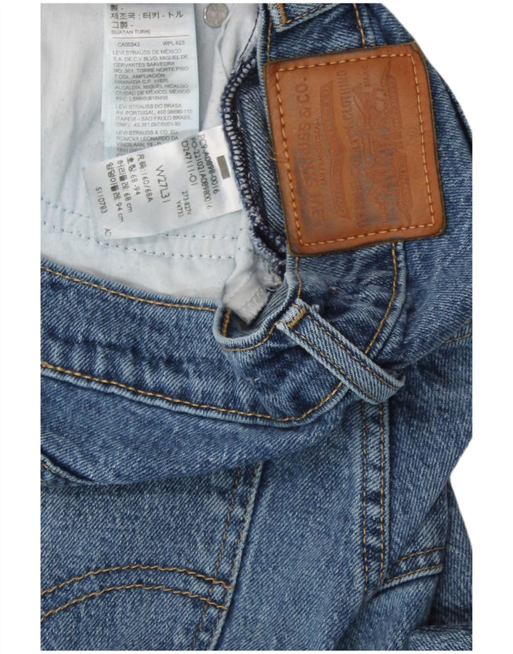 Levi's Damen-Jeans mit hoher Taille, W27, L31, blaue Baumwolle