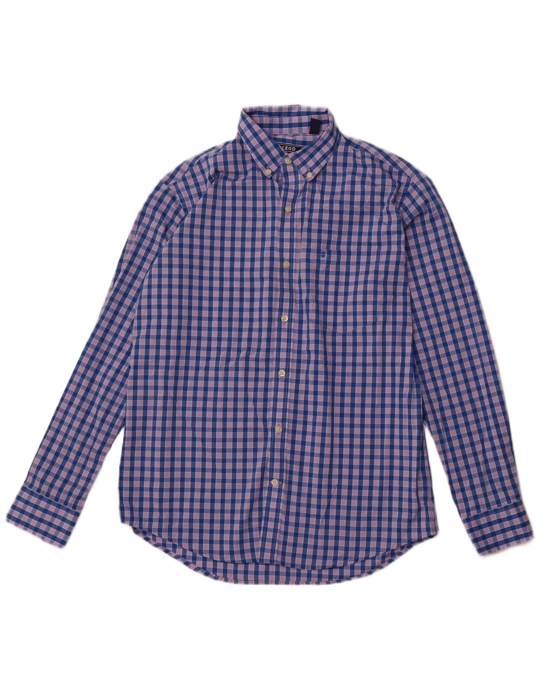 IZOD Herrenhemd Mittelblau kariertes Polyester
