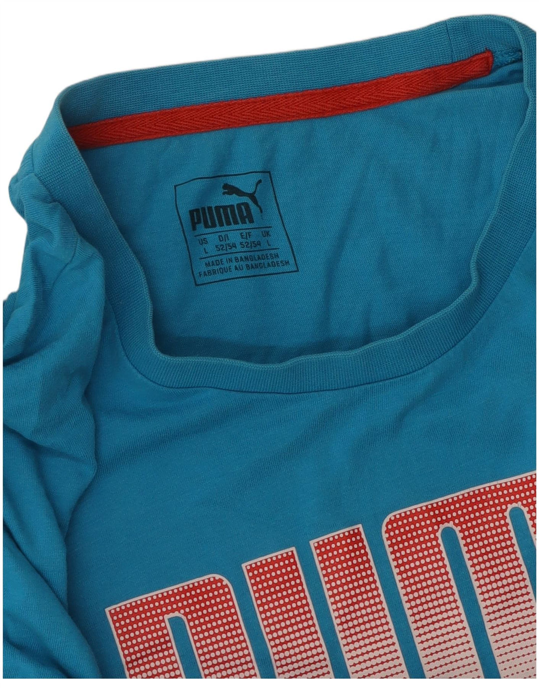 PUMA Herren Grafik T-Shirt Top Large Blau