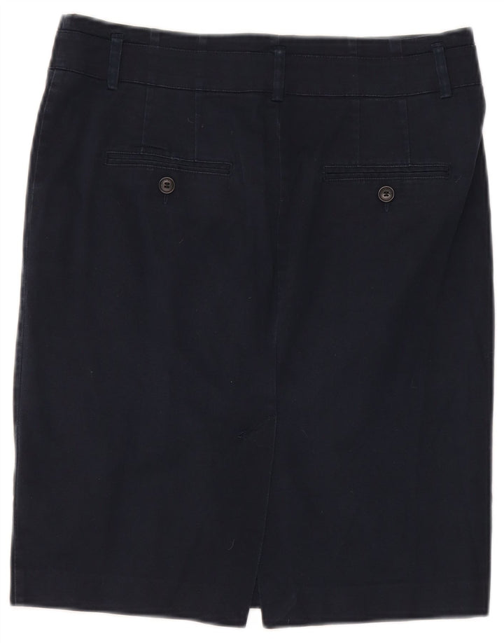 Zara Damen Bleistiftrock Large W30 Marineblau