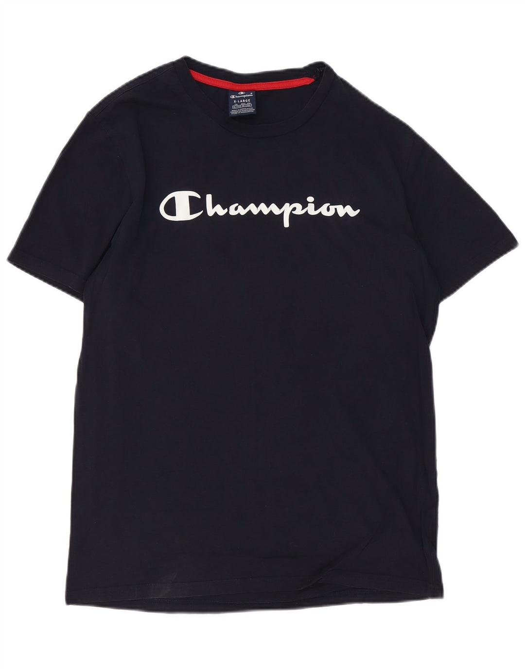 CHAMPION Herren-T-Shirt mit Grafik, XL, Marineblau, Baumwolle