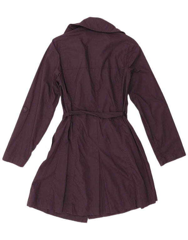 Marks & Spencer Damen Trenchcoat UK 12 Mittellila Baumwolle