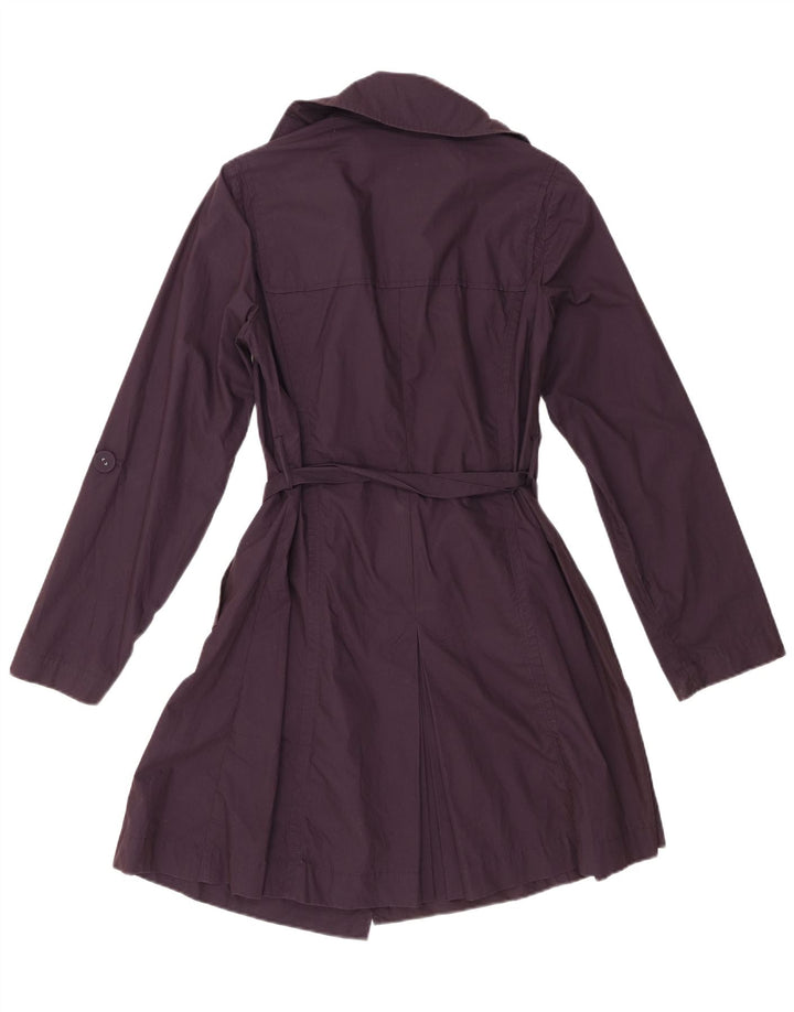 Marks & Spencer Damen Trenchcoat UK 12 Mittellila Baumwolle