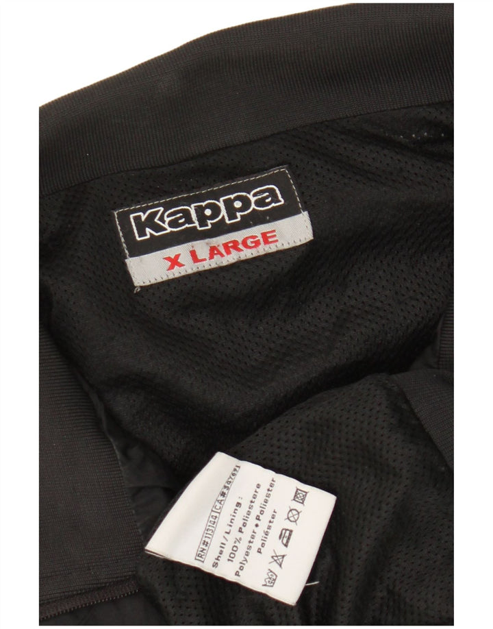 Kappa Herren Graphic Trainingsanzug Top Jacke XL Schwarz Polyester