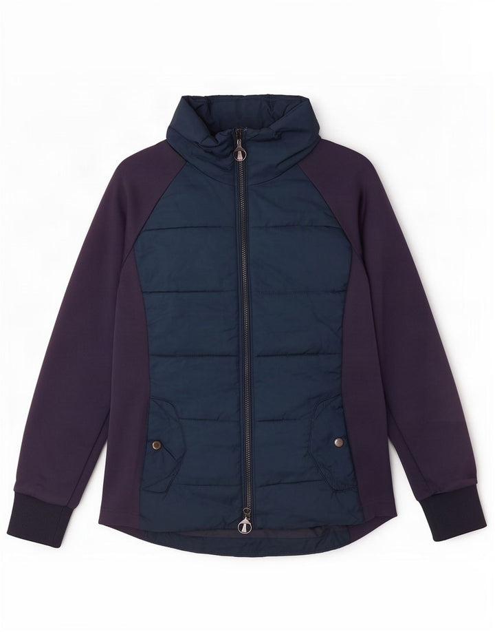 Barbour Damen-Trainingsanzug-Top-Jacke, UK 12, mittleres Marineblau, Farbblock