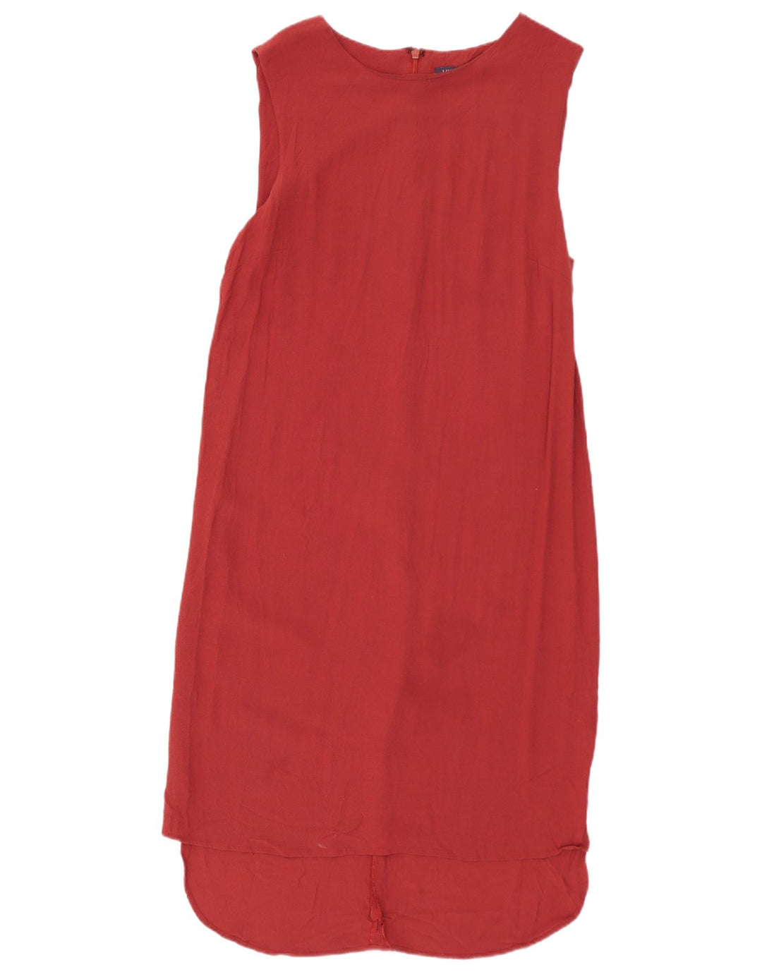 Marks & Spencer Damen ärmelloses Etuikleid UK 10 Small Rote Viskose