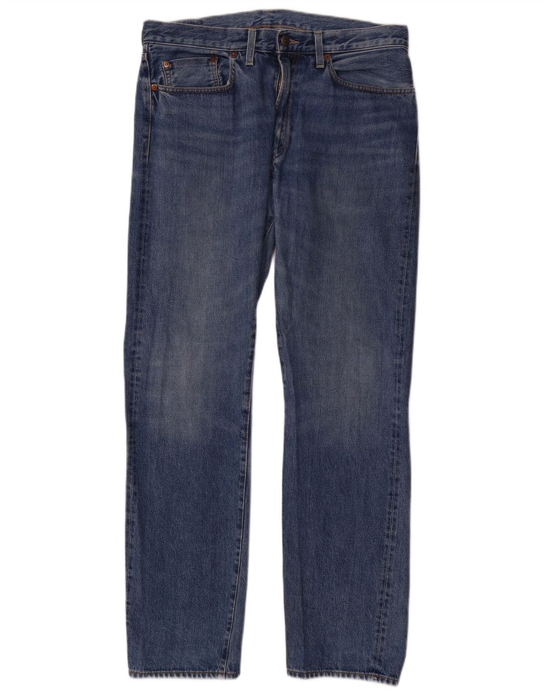Levi's Herren Straight Jeans W34 L32 Blaue Baumwolle