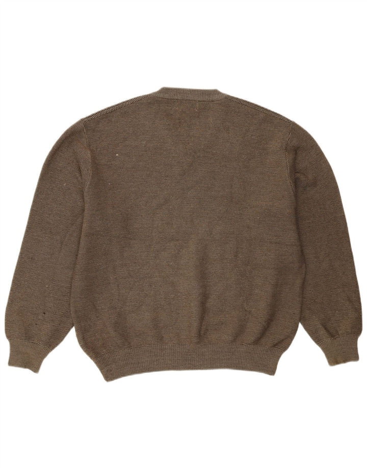 Marks & Spencer Herren-Pullover mit V-Ausschnitt in mittlerem Khaki