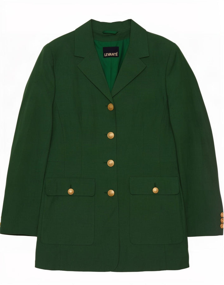 Levante Damen-Blazerjacke mit 4 Knöpfen, EU 36, klein, grün, Polyester