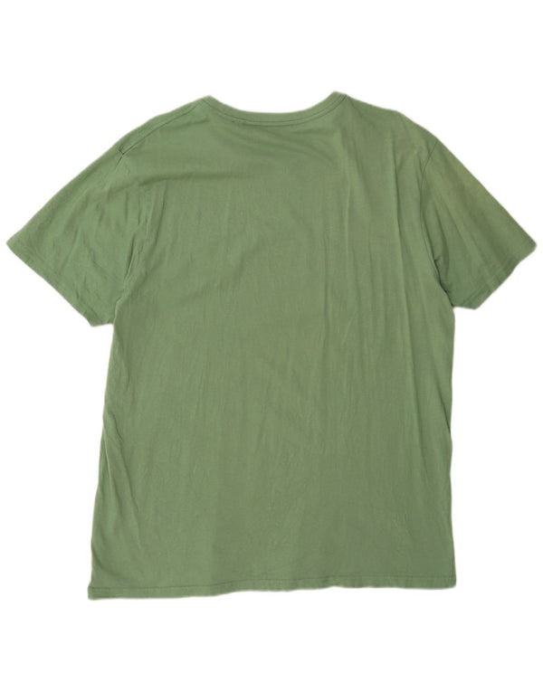 Jack Wills Herren-T-Shirt mit klassischer Passform, XL, grüne Baumwolle