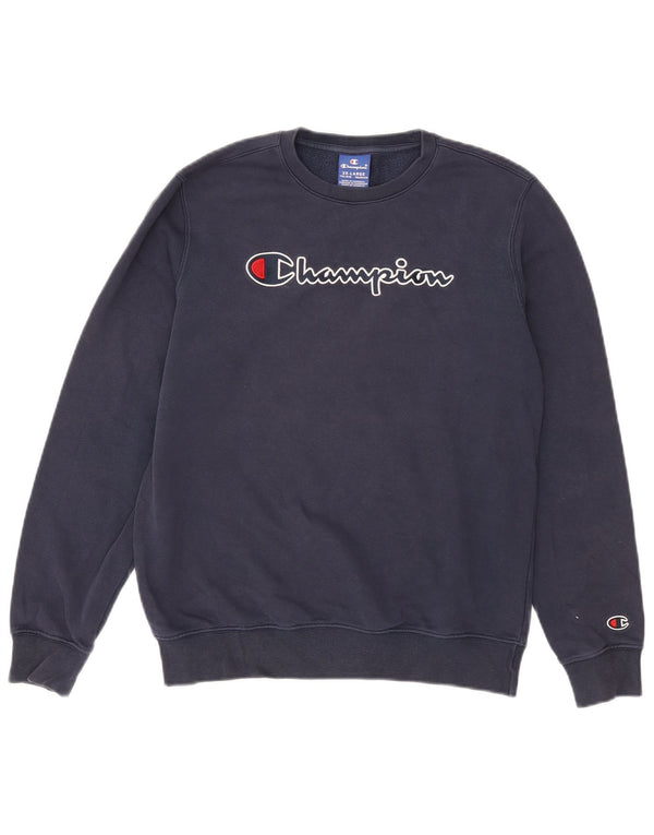 Champion Jungen-Sweatshirt mit Grafik, 15–16 Jahre, 2XL, Marineblau, Baumwolle